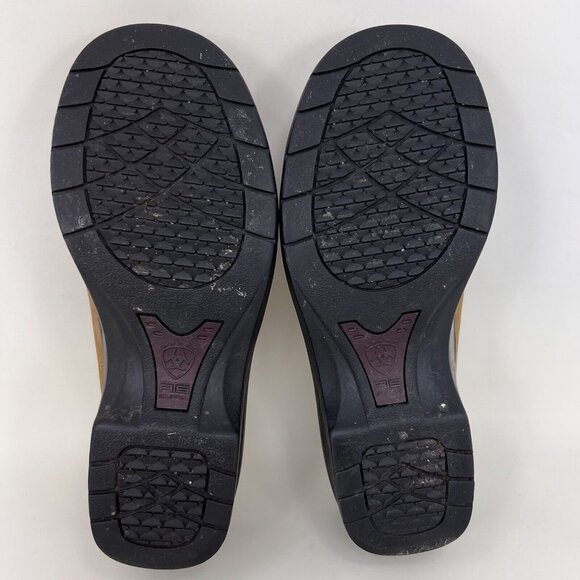 Ariat Mendocino Brown Leather Mules Women's Size 6 B - Picture 7 of 8